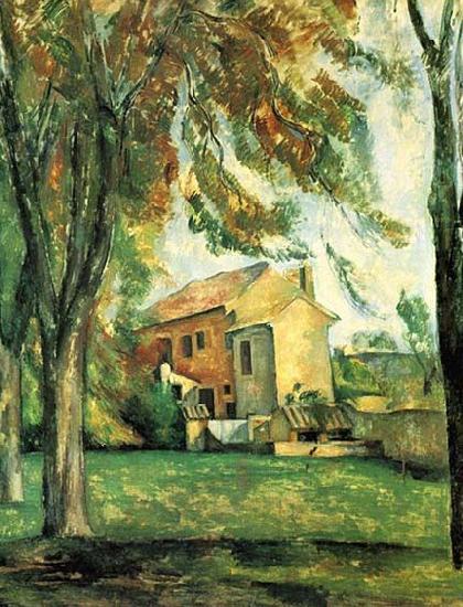Paul Cezanne Der Teich des Jas de Bouffan im Winter oil painting picture